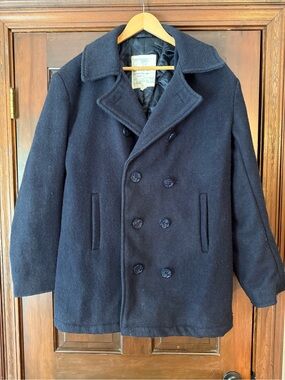 Men's Double-Breasted Peacoat — Navy